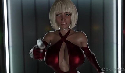 Reptiloid with a huge cock fucks a busty Russian spy in 3D cartoon