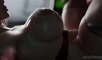 Reptiloid with a huge cock fucks a busty Russian spy in 3D cartoon