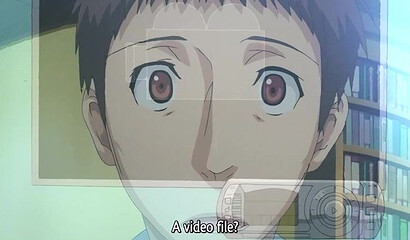 Husband watches hentai porn videos on DVD with his unfaithful wife