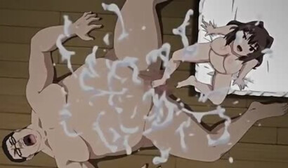 Pregnant Asian girl jerks cock with her legs and fucks her half-brother