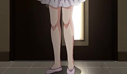 Pregnant Asian girl jerks cock with her legs and fucks her half-brother