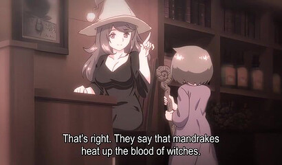 Teenager fucks hentai witch with beautiful big tits