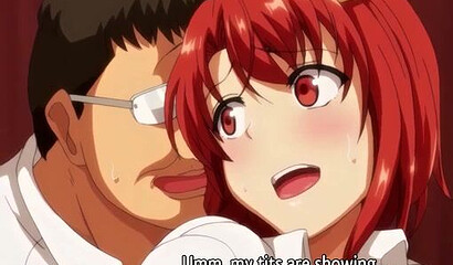 Mature teacher under hypnosis takes virginity of redheaded hentai schoolgirl