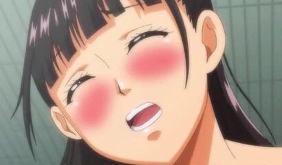 Fat bastard gave a sexy brunette an enema before anal in the bathroom