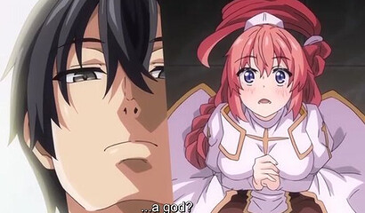 Anime hero with two dicks fucks a sexy goddess