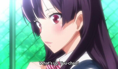 Satisfied hentai schoolgirl got cum in her pussy fucking her friend