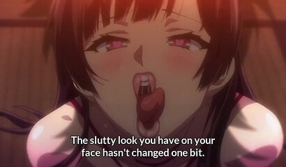 Satisfied hentai schoolgirl got cum in her pussy fucking her friend