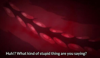 Hentai cartoon half-brother can't resist sister with big tits