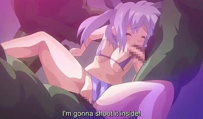 Hentai girls wearing VR goggles became participants in a public sex act