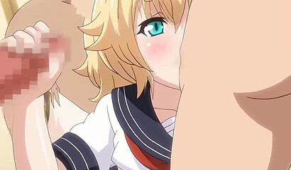 Hotel guests fuck a furry fox girl in an anime cartoon