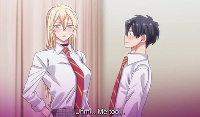 Two high school hentai sluts forced a classmate into a threesome