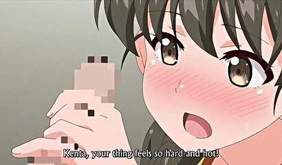 Young high school virgins learn the basics of sex in hentai porn cartoon