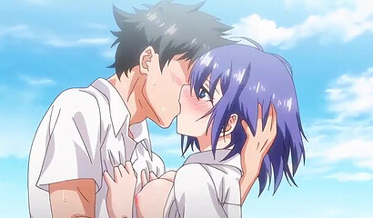 Hentai twin girls gave a friend a threesome for his birthday