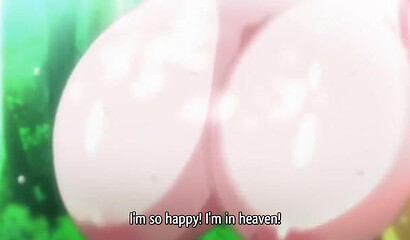 Sexy hentai pixies pounced on a man's big cock