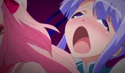 Slippery monster tentacles penetrate the virgin pussy of a hentai sorceress