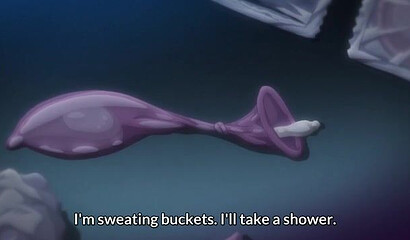 Schoolgirl watches her busty friend fuck a guy in anime