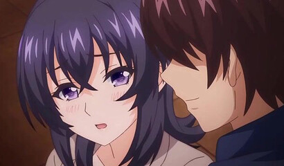 Young hentai teacher fucks student and her busty mom