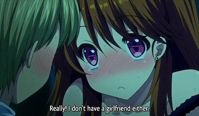 Cute anime girl enjoys sex with her best friend