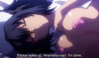 A nimble hospital patient fucks a sleeping nurse in a hentai cartoon