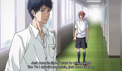 Romantic hentai story of gay students: pure gay love