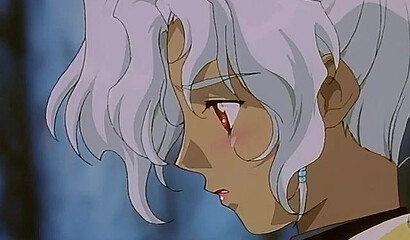 A hypnotized warrior fucks a succubus demon from a hentai cartoon in a cave