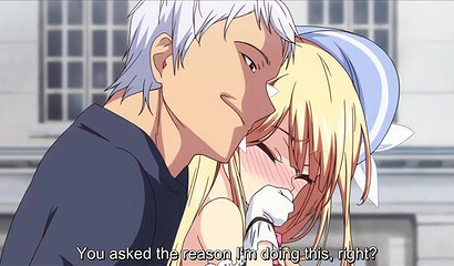 Little hentai elf girl Elfina gets acquainted with a guy's big cock