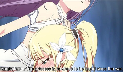 Little hentai elf girl Elfina gets acquainted with a guy's big cock