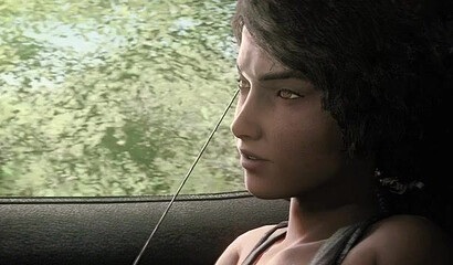 A survivor in a car hardcore fucks teenage Clementine from the Walking Dead game