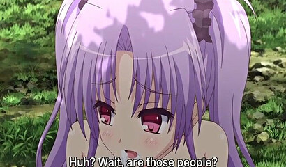 Lovable guy from an anime cartoon fucks the maid and his girlfriend