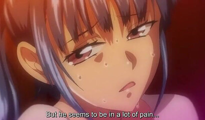 Excited hentai schoolgirl fucks in the shower and gets cum in her pussy