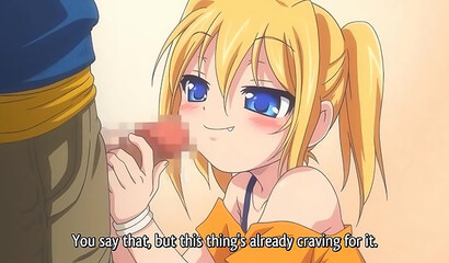 A petite hentai girl tries anal with her friend for the first time