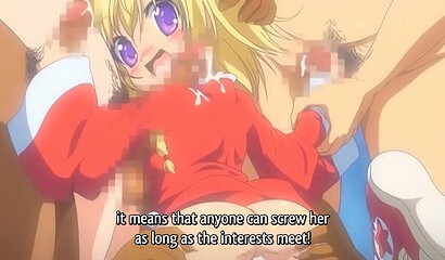 A petite hentai girl tries anal with her friend for the first time