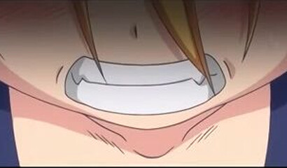 A petite hentai girl tries anal with her friend for the first time