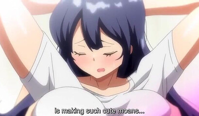 Married milf with huge tits teaches sex to anime teenager