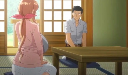 Mom with huge milk tits fucks her daughter's friend