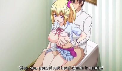 Teacher fucked in the mouth and pussy hentai schoolgirl with big tits