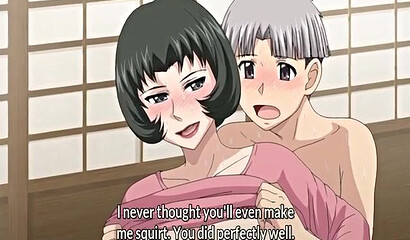 Teenage waiter fucks married milf in anime cartoon