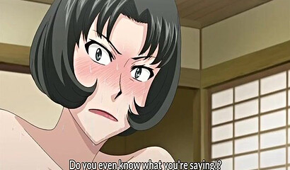 Teenage waiter fucks married milf in anime cartoon