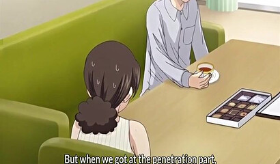 Teenage waiter fucks married milf in anime cartoon