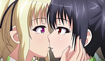 A manager with a thick cock took a hentai girl's anal virginity