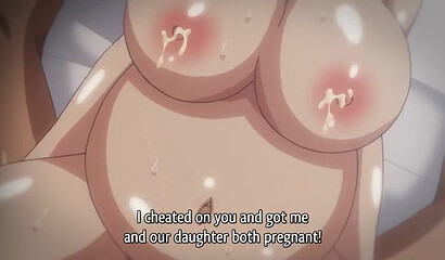 Mom and daughter enjoy sex with tutor in hentai porn cartoon