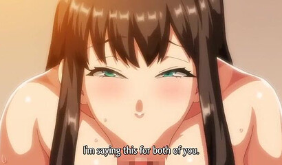 Cute tutor teaches sex to two hot hentai cartoon milfs