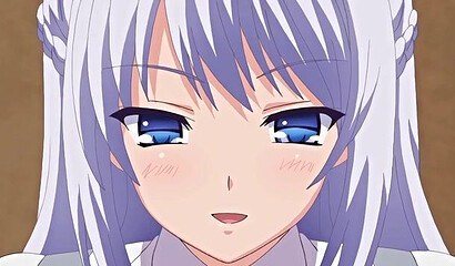 BDSM hentai: bound princess sucks cock and fucks with master