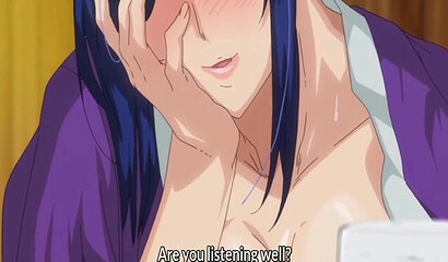 Hot busty hentai hentai milf enjoys sex with her lover