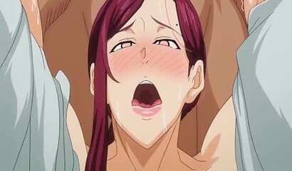 Hot busty hentai hentai milf enjoys sex with her lover