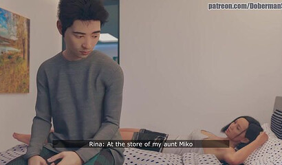 3D guy fucks his favorite stepsister in the bedroom while his girlfriend is at work