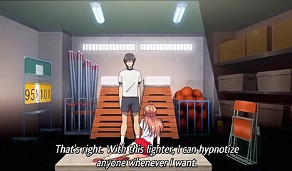 Anime schoolgirls under hypnosis passionately masturbate right in the classroom