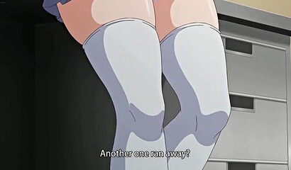 Pervy manager takes breaks to have sex with hentai girls from the store