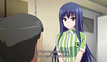 Pervy manager takes breaks to have sex with hentai girls from the store