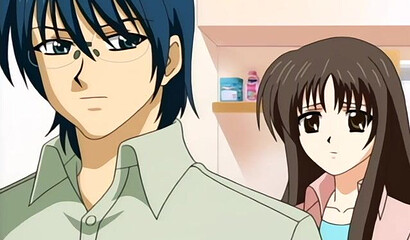 Half-sister teaches her brother to have sex in hentai cartoon